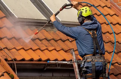 Démoussage et hydrofuge de toiture à Mathaux